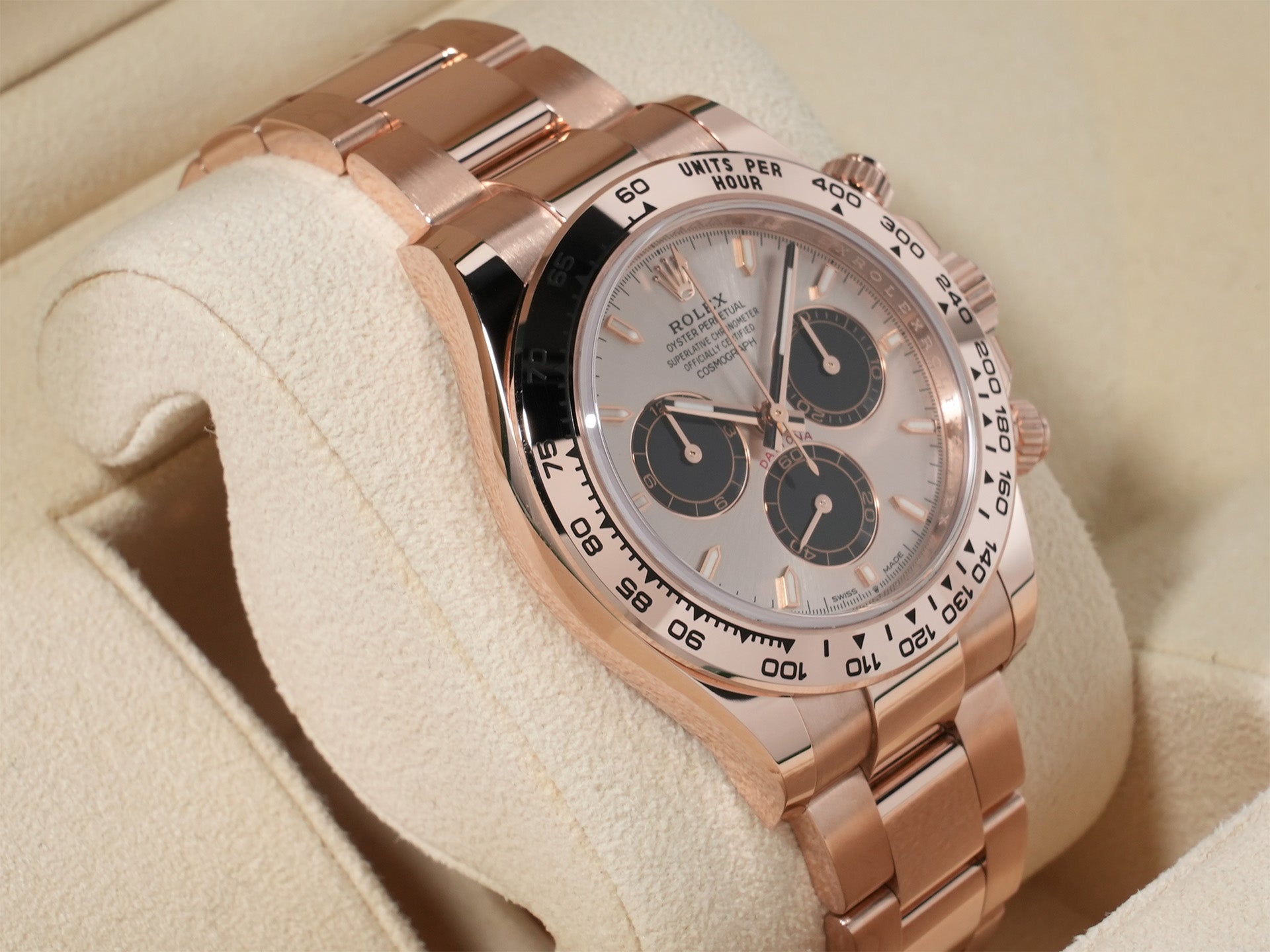 ロレックス デイトナ Ref.126505 エバーローズゴールド サンダストxブライトブラック文字盤 未使用 v99wq7jq