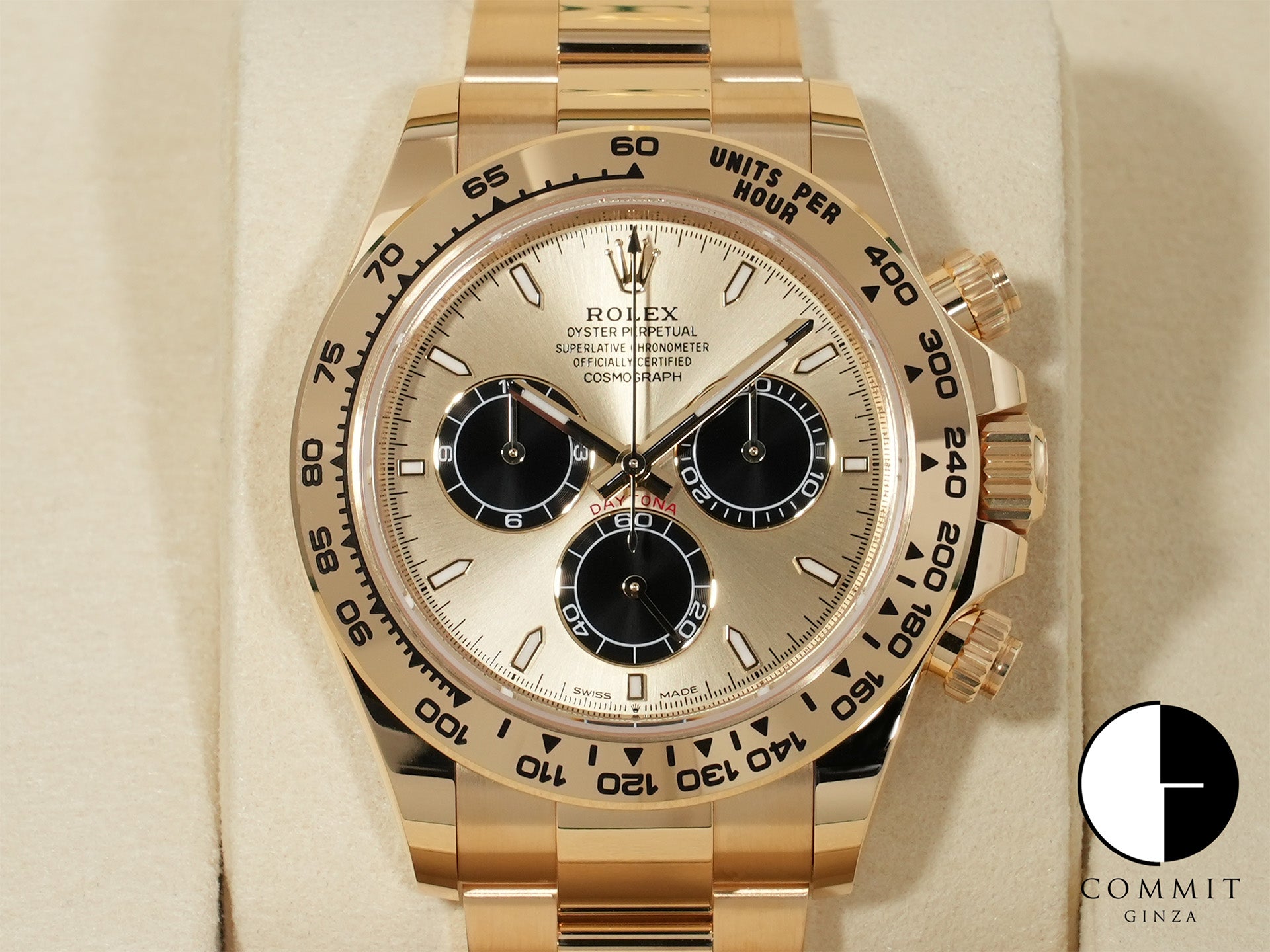 ロレックス デイトナ Ref.126508 イエローゴールド ゴールデンxブライトブラック文字盤 未使用 u4efqfv8