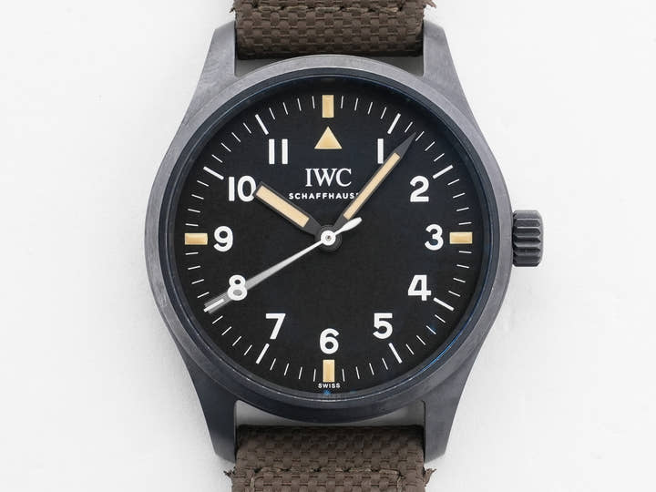 IWC パイロットウォッチ マーク XVIII ホディンキー Ref.IW324801 セラタニウム ブラック文字盤 中古 696cdgza