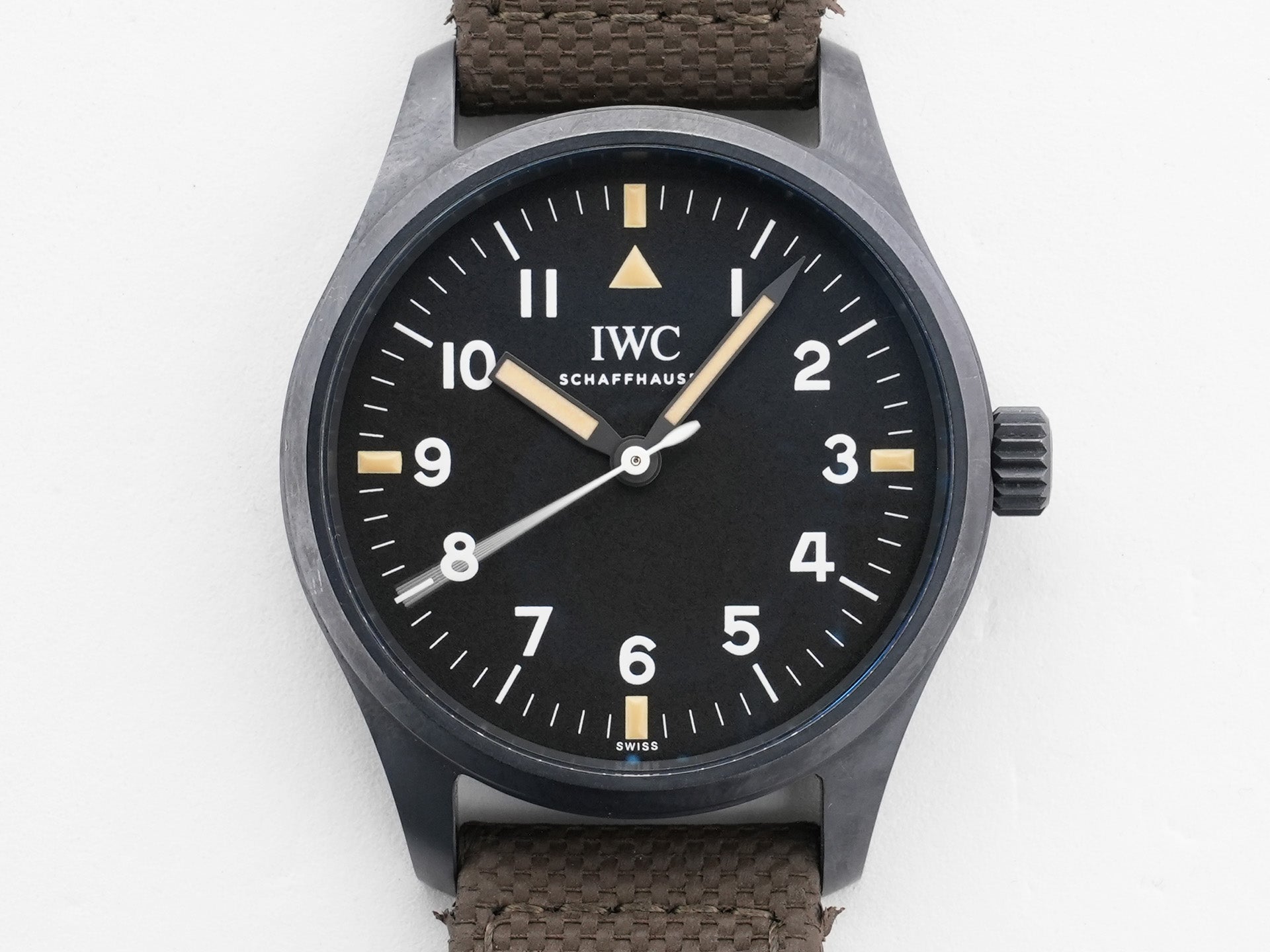 IWC パイロットウォッチ マーク XVIII ホディンキー Ref.IW324801 セラタニウム ブラック文字盤 中古 696cdgza