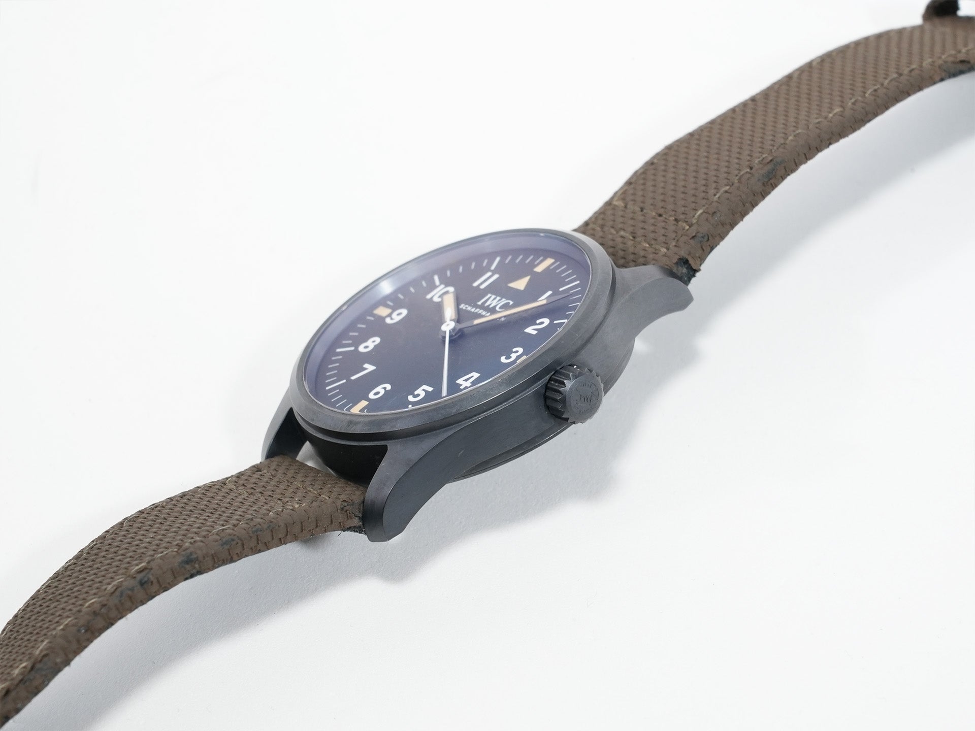 IWC パイロットウォッチ マーク XVIII ホディンキー Ref.IW324801 セラタニウム ブラック文字盤 中古 696cdgza