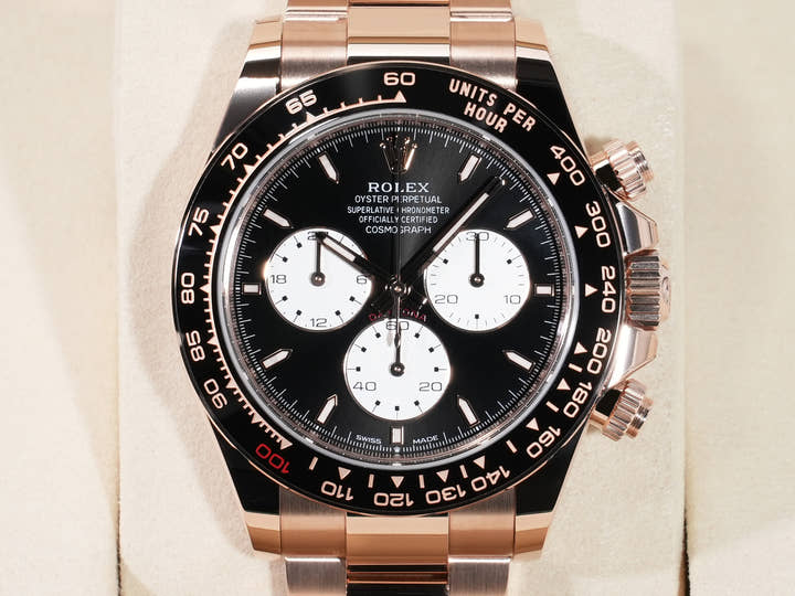 ロレックス デイトナ Ref.126525LN エバーローズゴールド ブライトブラック文字盤 未使用 csmycqrh