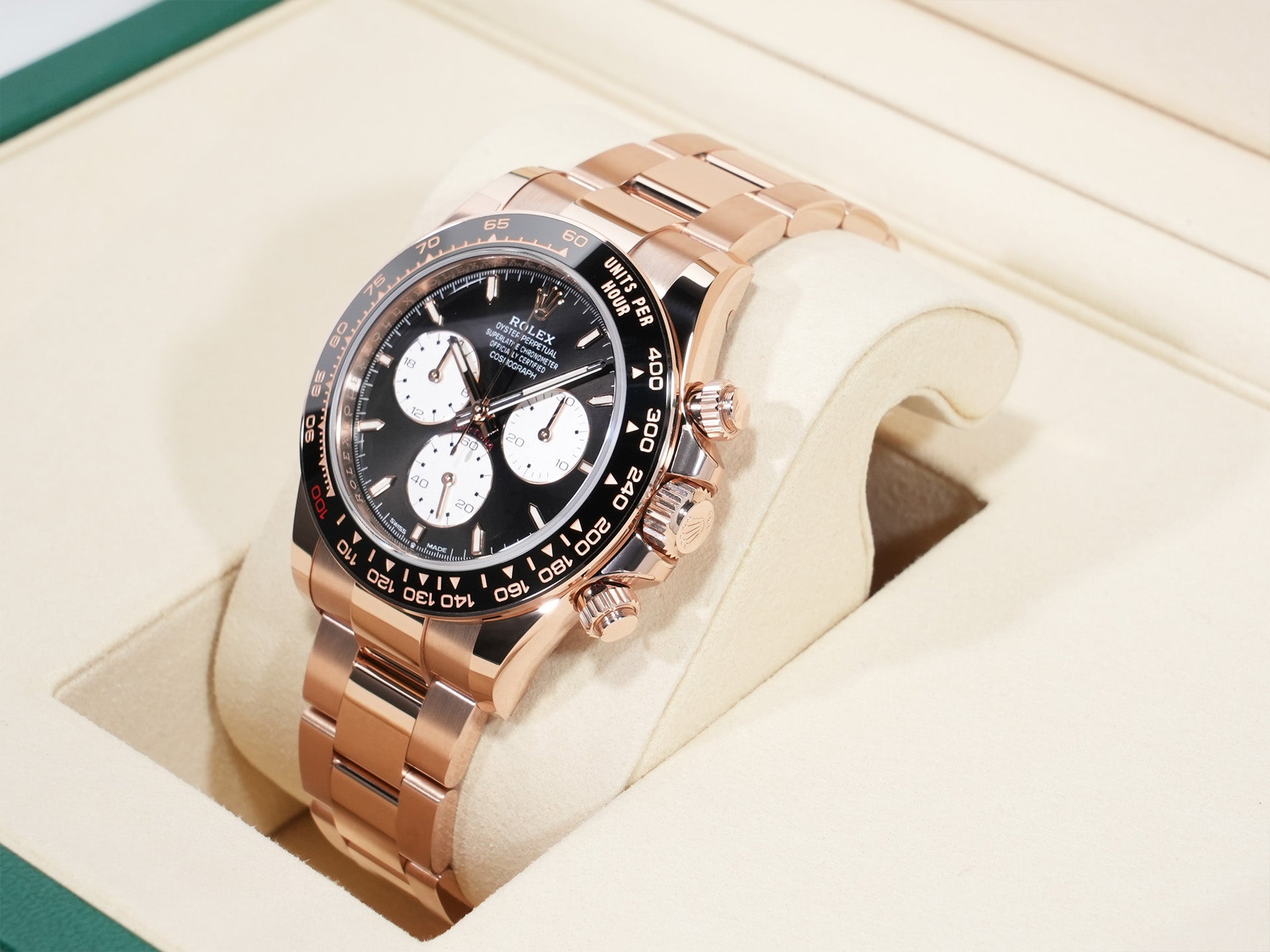 ロレックス デイトナ Ref.126525LN エバーローズゴールド ブライトブラック文字盤 未使用 csmycqrh