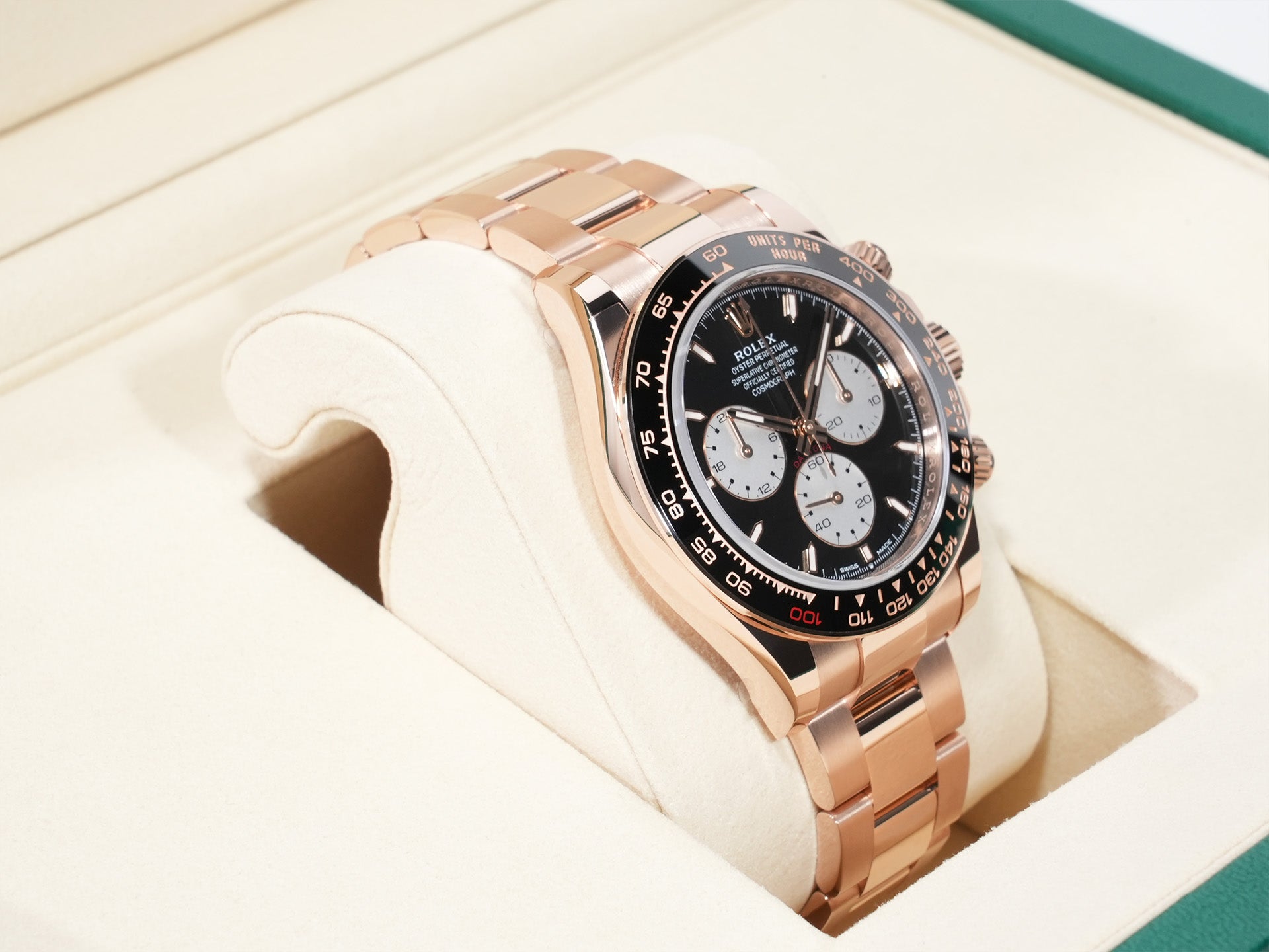 ロレックス デイトナ Ref.126525LN エバーローズゴールド ブライトブラック文字盤 未使用 csmycqrh