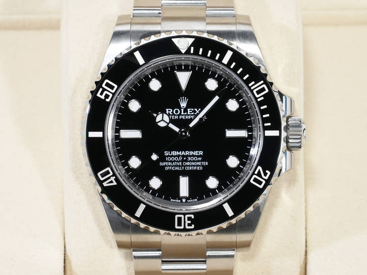 ロレックス サブマリーナー ノンデイト Ref.124060 ステンレススチール ブラック文字盤 未使用 em66m9va