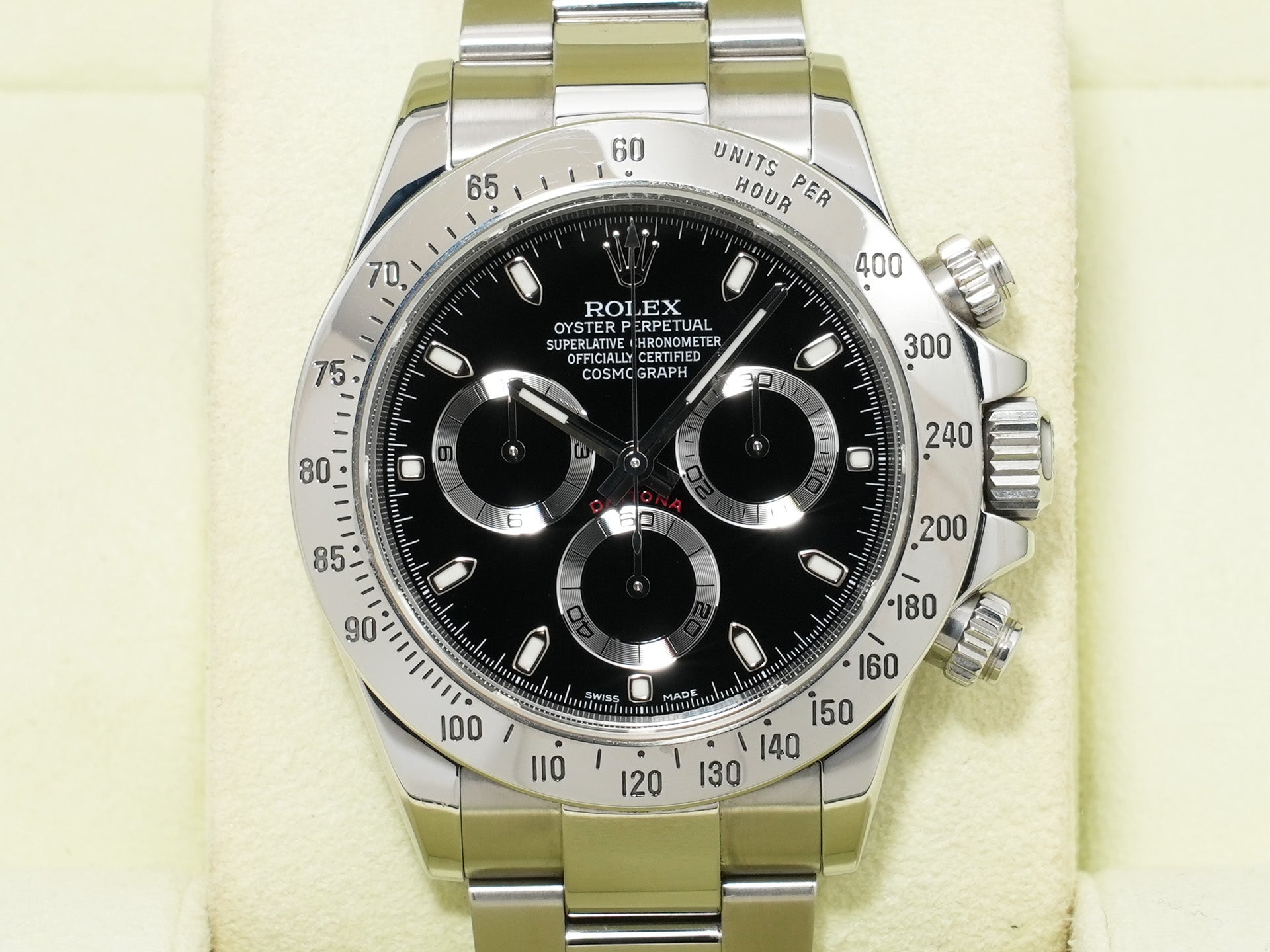 ロレックス デイトナ Ref.116520 ステンレススチール ブラック文字盤 中古 cqs82d2i