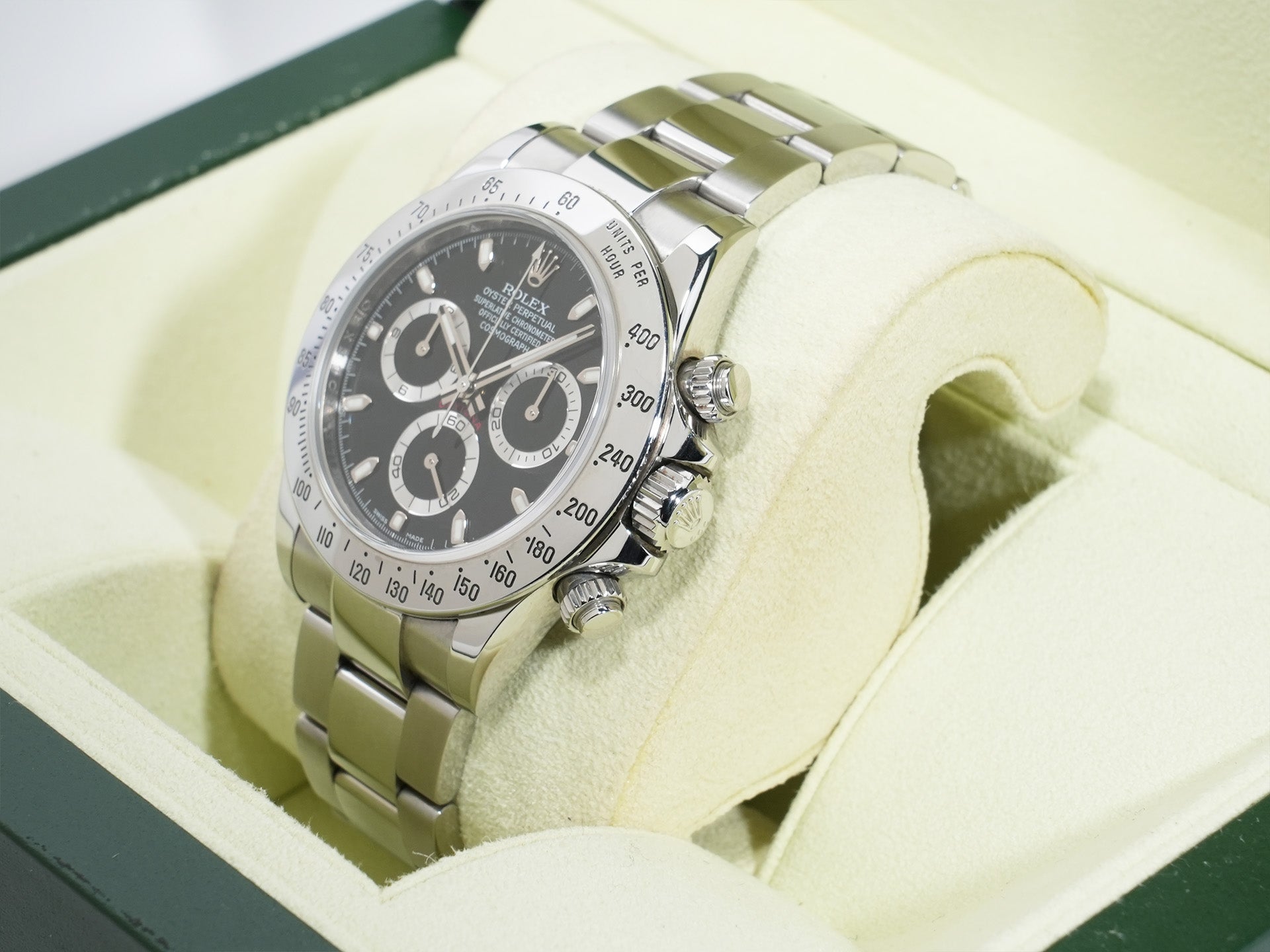 ロレックス デイトナ Ref.116520 ステンレススチール ブラック文字盤 中古 cqs82d2i