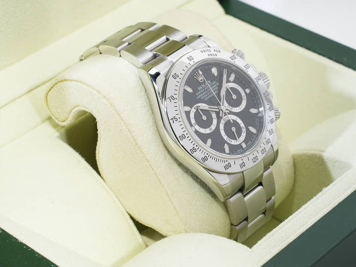 ロレックス デイトナ Ref.116520 ステンレススチール ブラック文字盤 中古 cqs82d2i