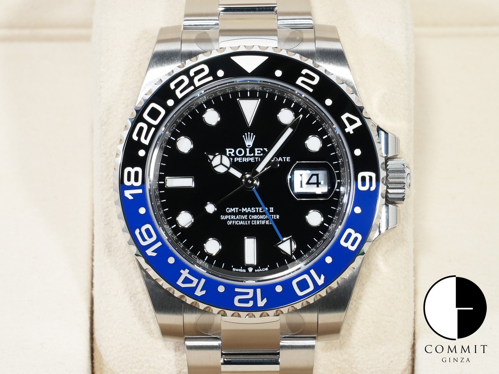 ロレックス GMTマスターII Ref.126710BLNR ステンレススチール ブラック文字盤 オイスターブレスレット 未使用 mkooeo59