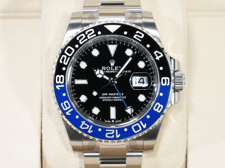 ロレックス GMTマスターII Ref.126710BLNR ステンレススチール ブラック文字盤 オイスターブレスレット 未使用 mkooeo59
