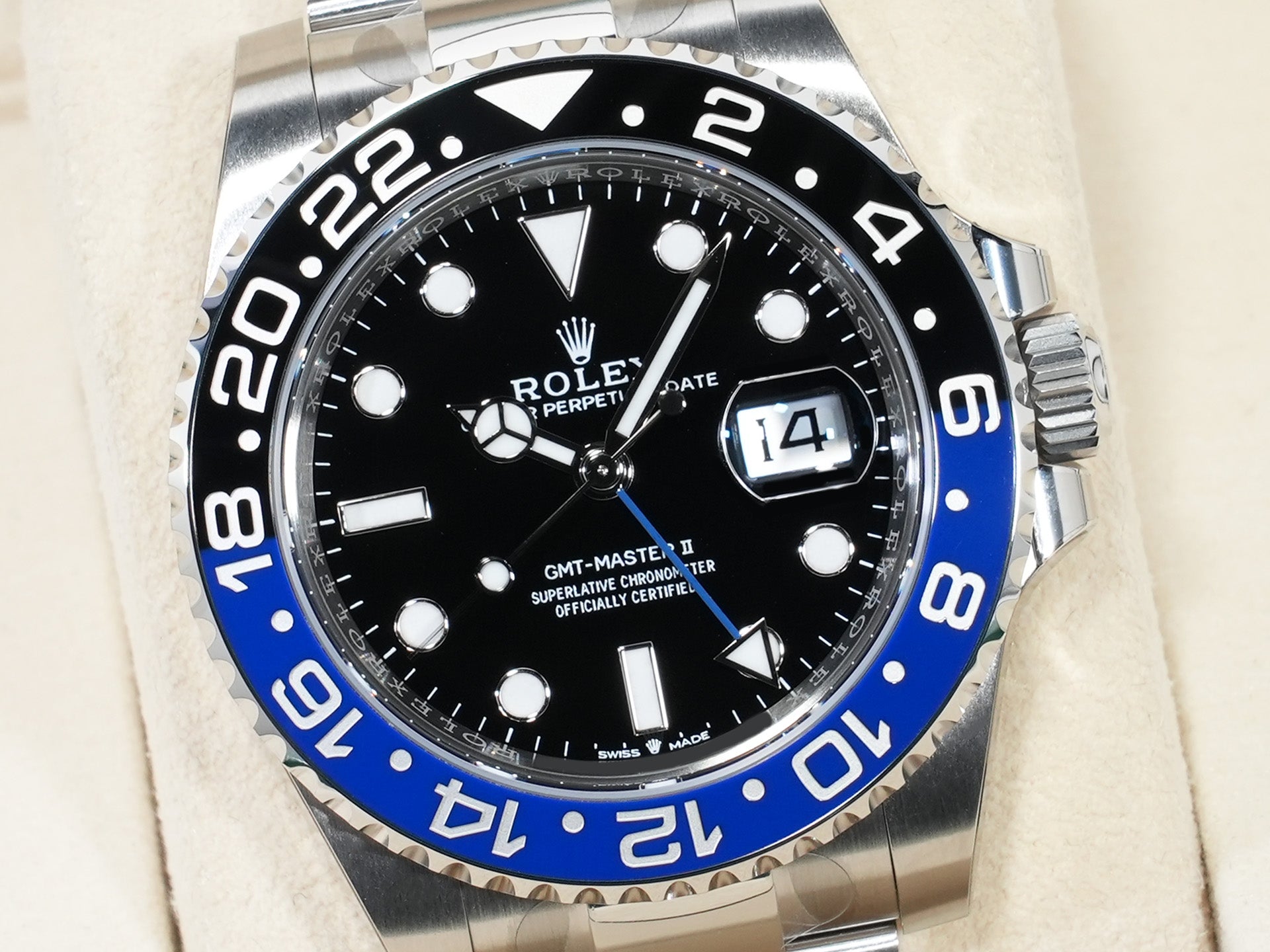 ロレックス GMTマスターII Ref.126710BLNR ステンレススチール ブラック文字盤 オイスターブレスレット 未使用 mkooeo59