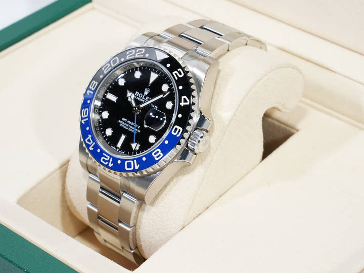 ロレックス GMTマスターII Ref.126710BLNR ステンレススチール ブラック文字盤 オイスターブレスレット 未使用 mkooeo59