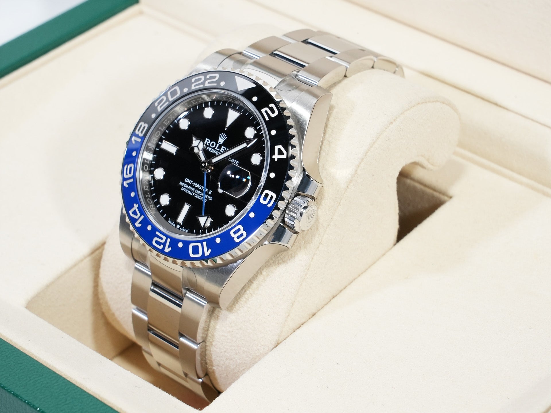 ロレックス GMTマスターII Ref.126710BLNR ステンレススチール ブラック文字盤 オイスターブレスレット 未使用 mkooeo59