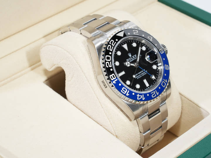 ロレックス GMTマスターII Ref.126710BLNR ステンレススチール ブラック文字盤 オイスターブレスレット 未使用 mkooeo59
