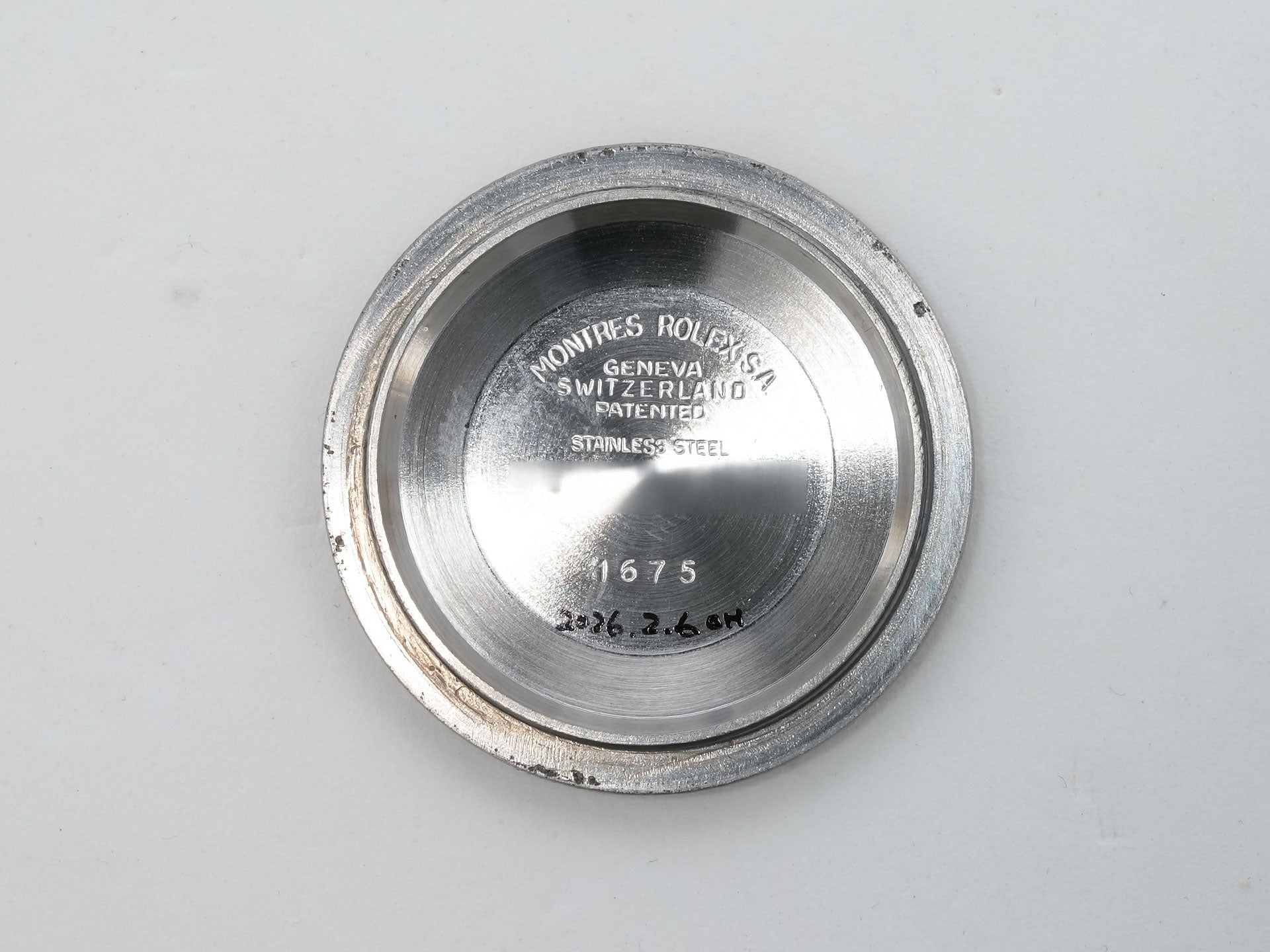 ロレックス GMTマスター Ref.1675 ステンレススチール ブラック文字盤 オイスターブレスレット 中古 abtcy6uf