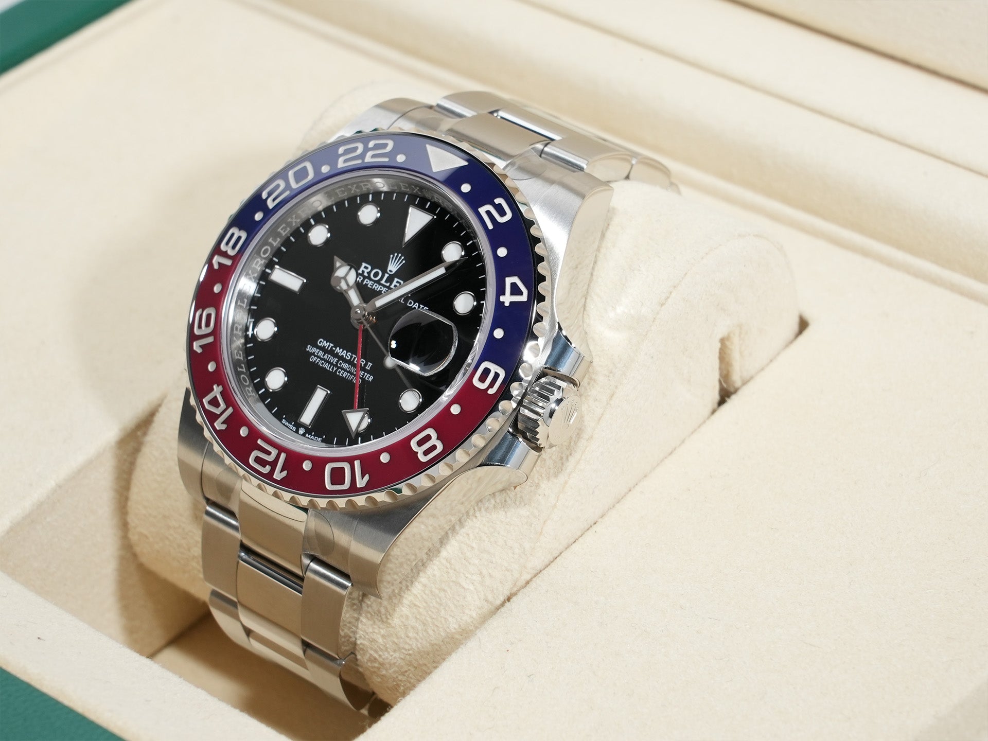ロレックス GMTマスターII Ref.126710BLRO ステンレススチール ブラック文字盤 オイスターブレスレット 未使用 mupnjsds