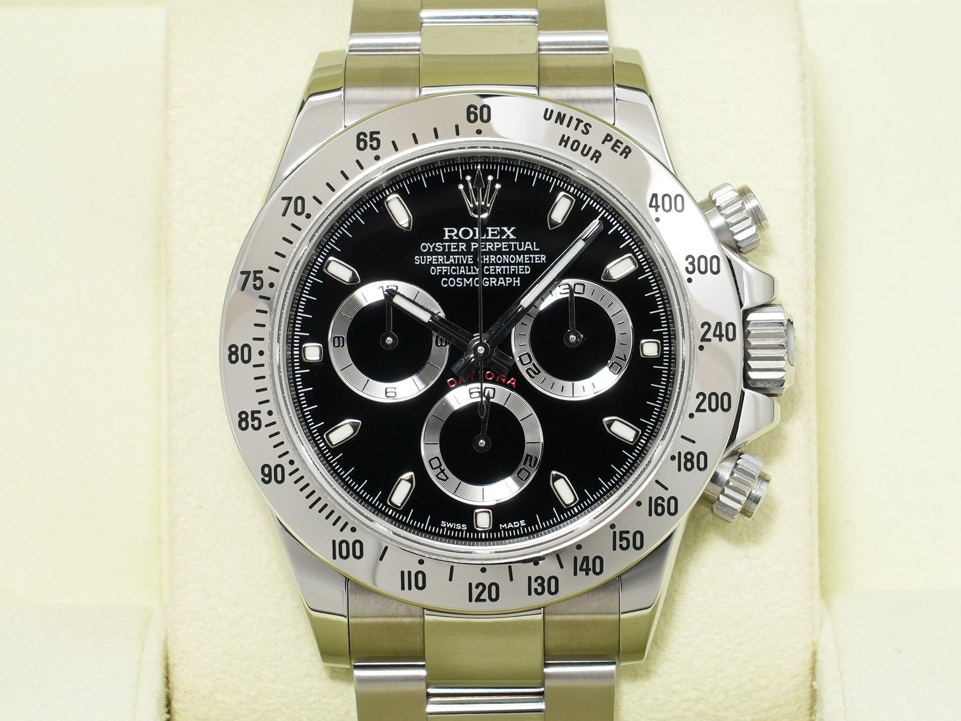 ロレックス デイトナ Ref.116520 ステンレススチール ブラック文字盤 美品 wh9ijr8s