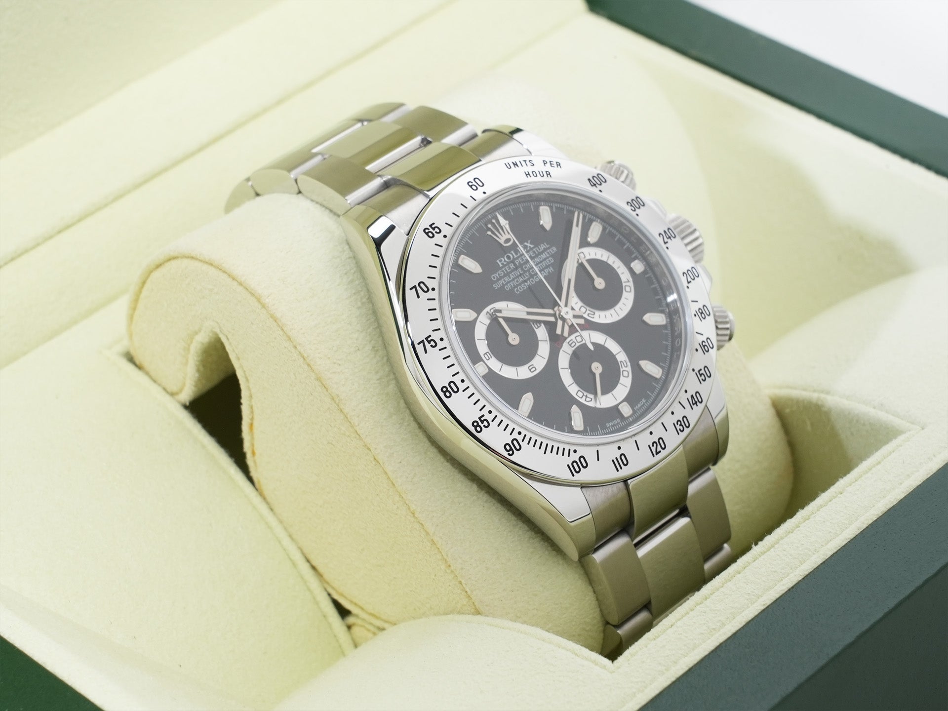 ロレックス デイトナ Ref.116520 ステンレススチール ブラック文字盤 美品 wh9ijr8s