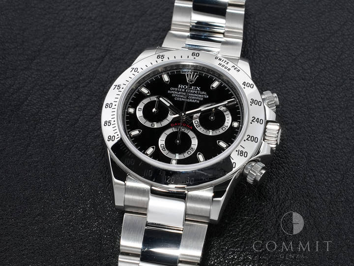ロレックス デイトナ Ref.116520 ステンレススチール ブラック文字盤 美品 wh9ijr8s
