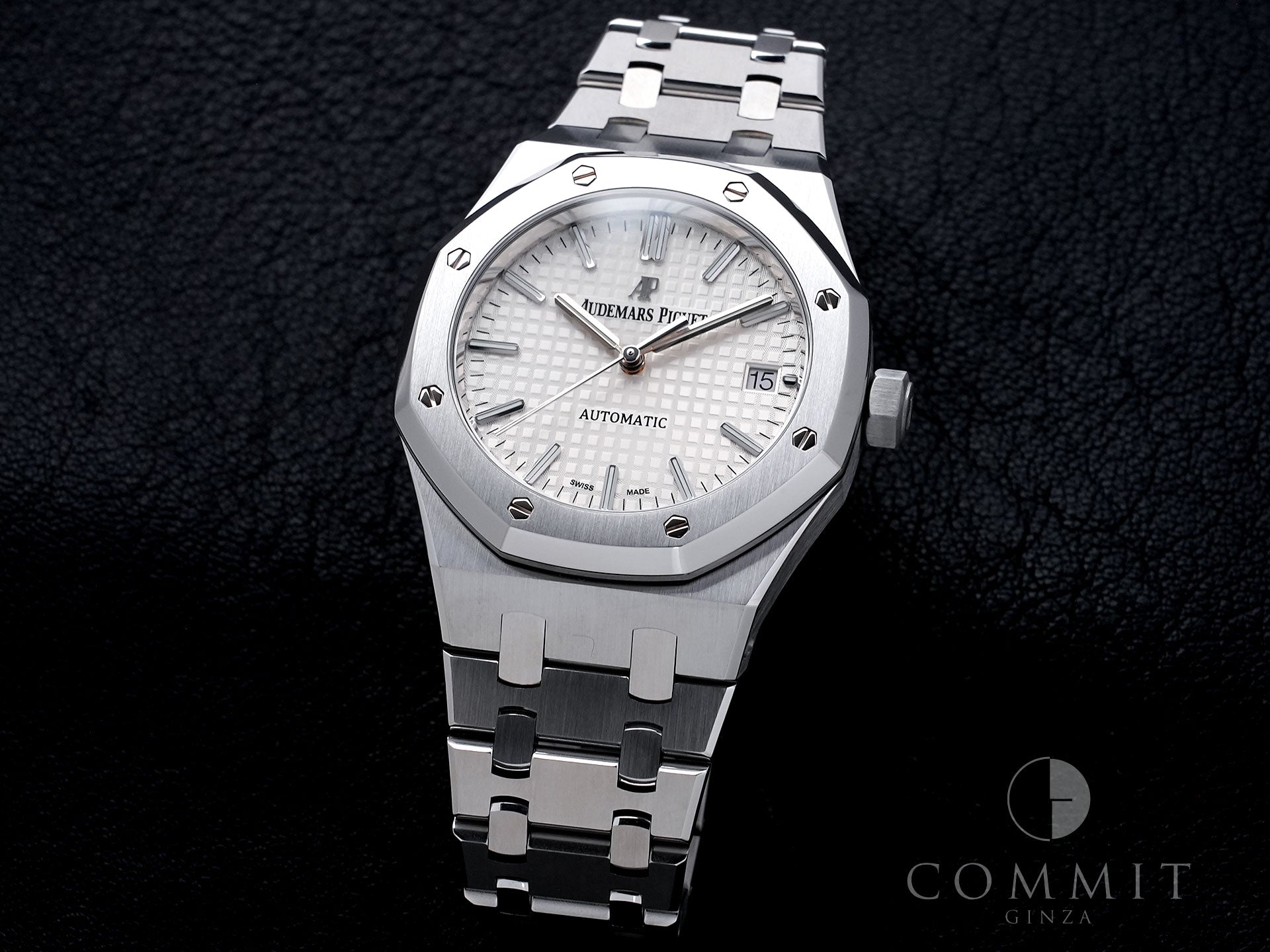 オーデマピゲ ロイヤルオーク Ref.15450ST.OO.1256ST.01 ステンレススチール シルバー文字盤 美品 59knu9fi