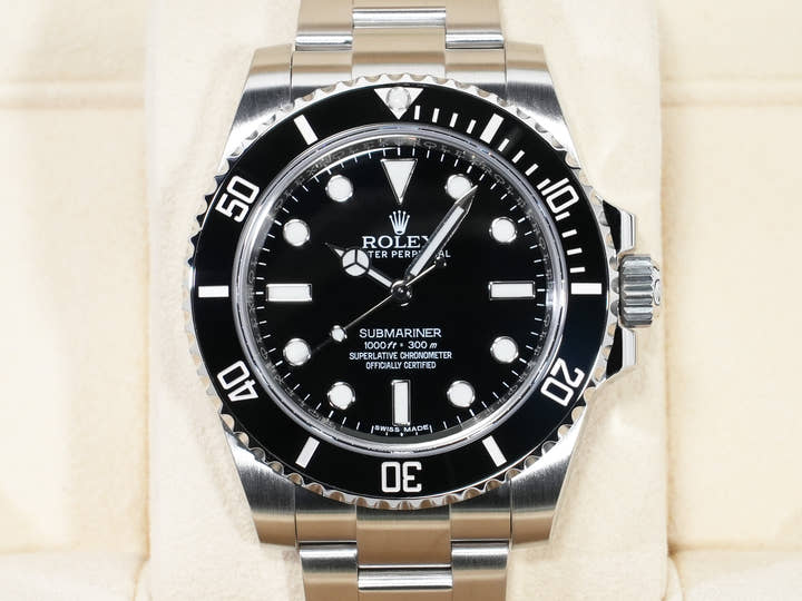 ロレックス サブマリーナー ノンデイト Ref.114060 ステンレススチール ブラック文字盤 美品 xc8ksg39