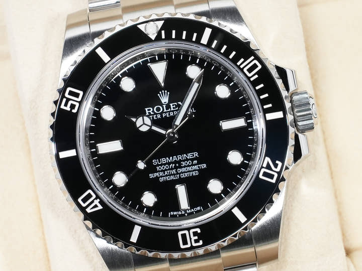 ロレックス サブマリーナー ノンデイト Ref.114060 ステンレススチール ブラック文字盤 美品 xc8ksg39