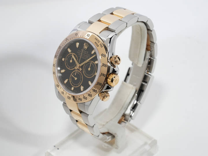 ロレックス デイトナ Ref.116523 ステンレススチール/イエローゴールド ブラック文字盤 美品 vs7j2nxv