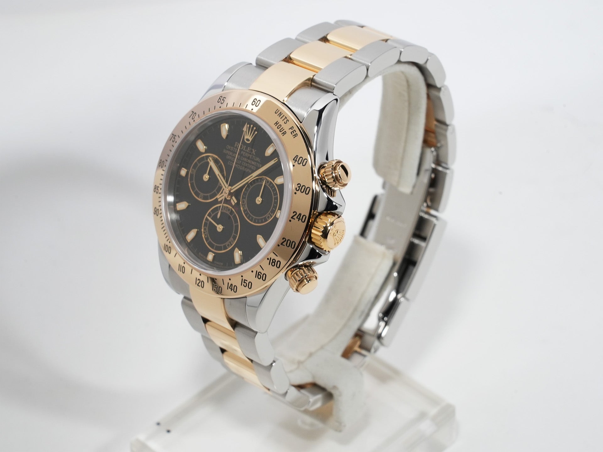 ロレックス デイトナ Ref.116523 ステンレススチール/イエローゴールド ブラック文字盤 美品 vs7j2nxv
