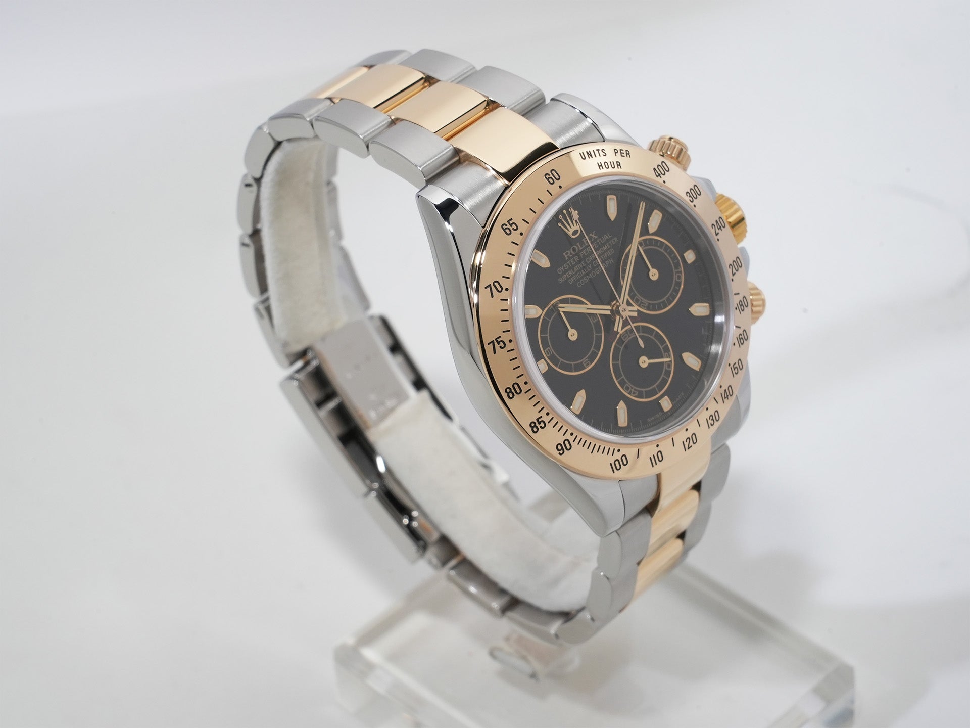ロレックス デイトナ Ref.116523 ステンレススチール/イエローゴールド ブラック文字盤 美品 vs7j2nxv