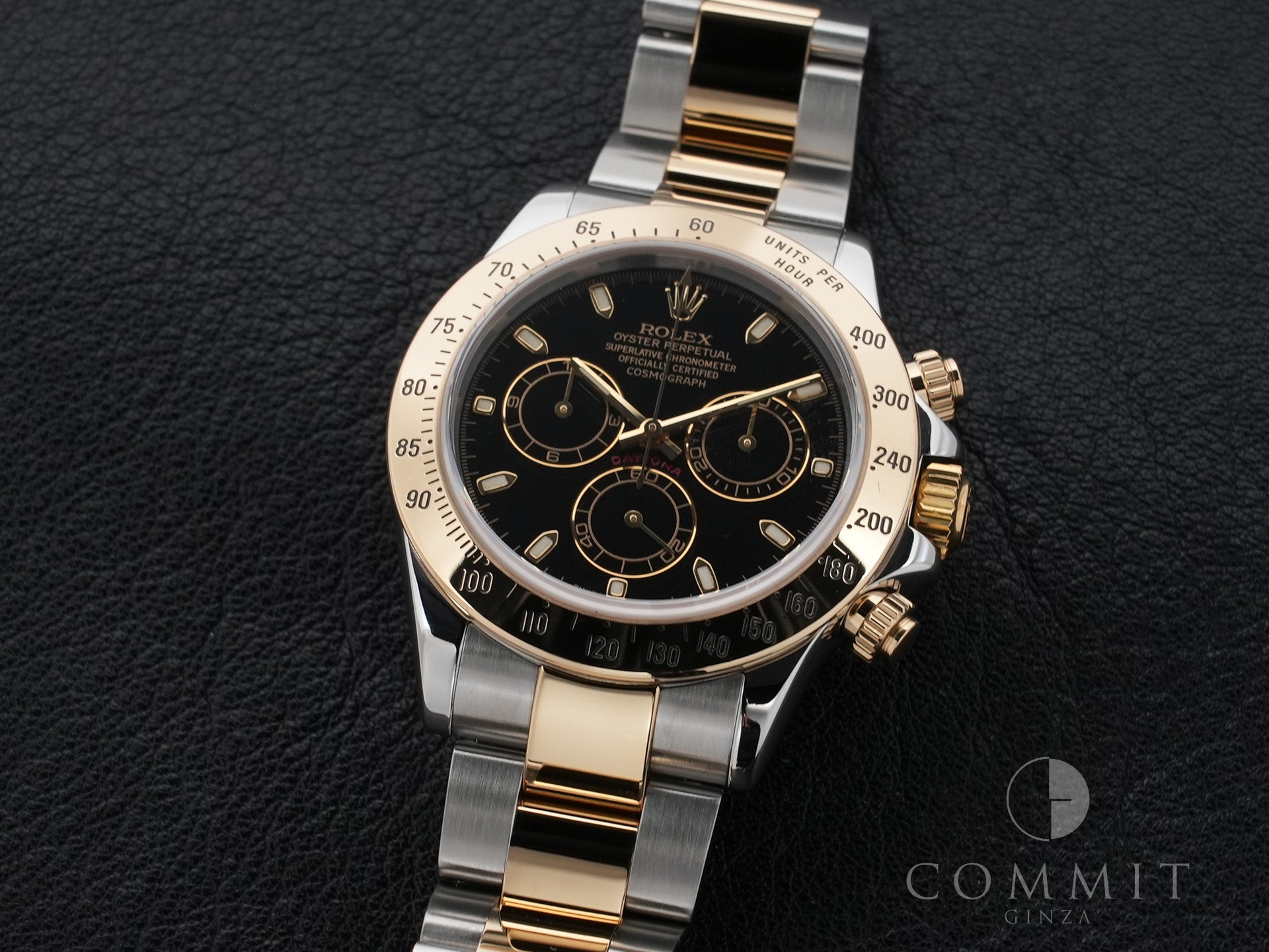 ロレックス デイトナ Ref.116523 ステンレススチール/イエローゴールド ブラック文字盤 美品 vs7j2nxv