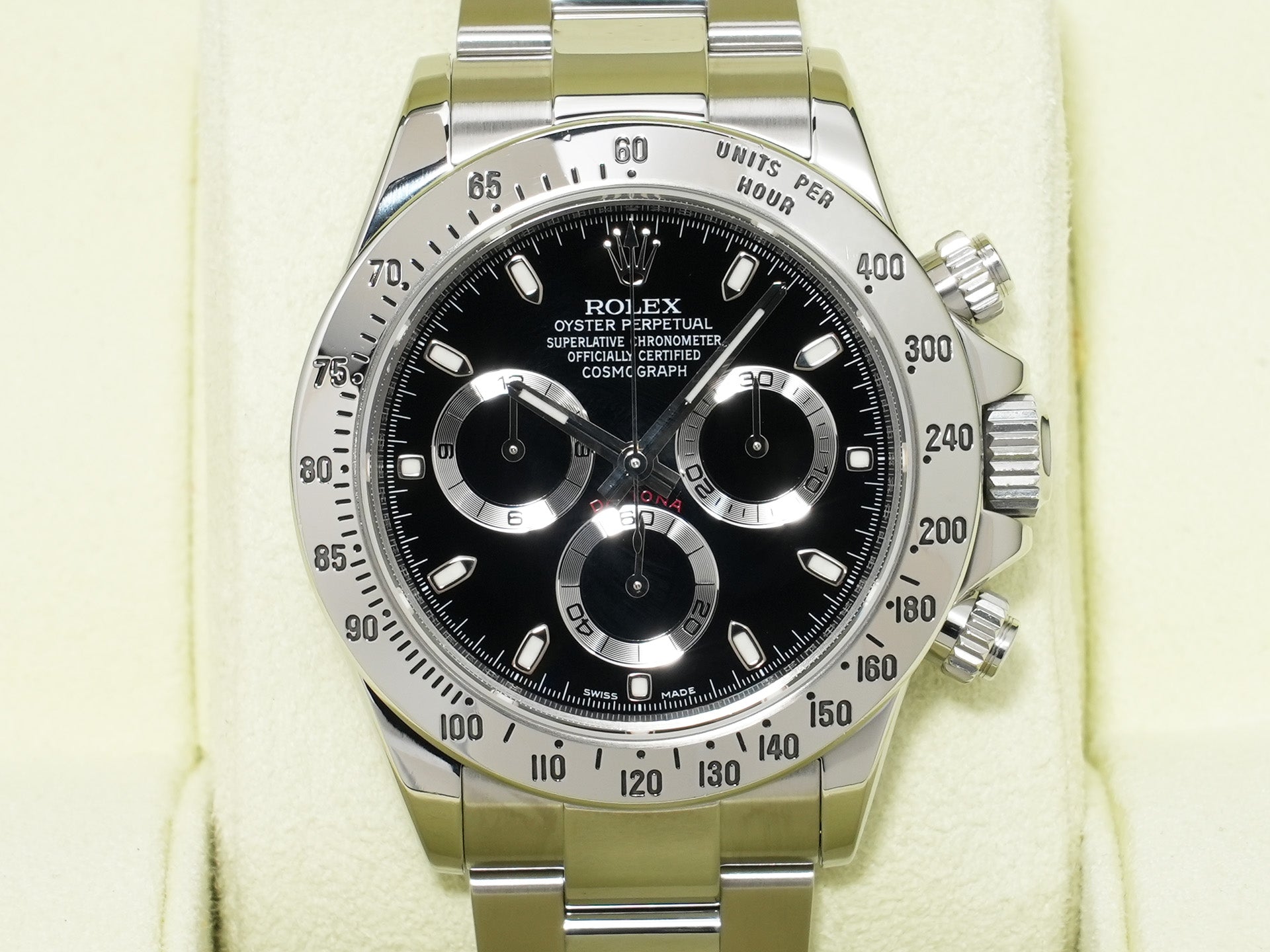 ロレックス デイトナ Ref.116520 ステンレススチール ブラック文字盤 美品 ypu688wz