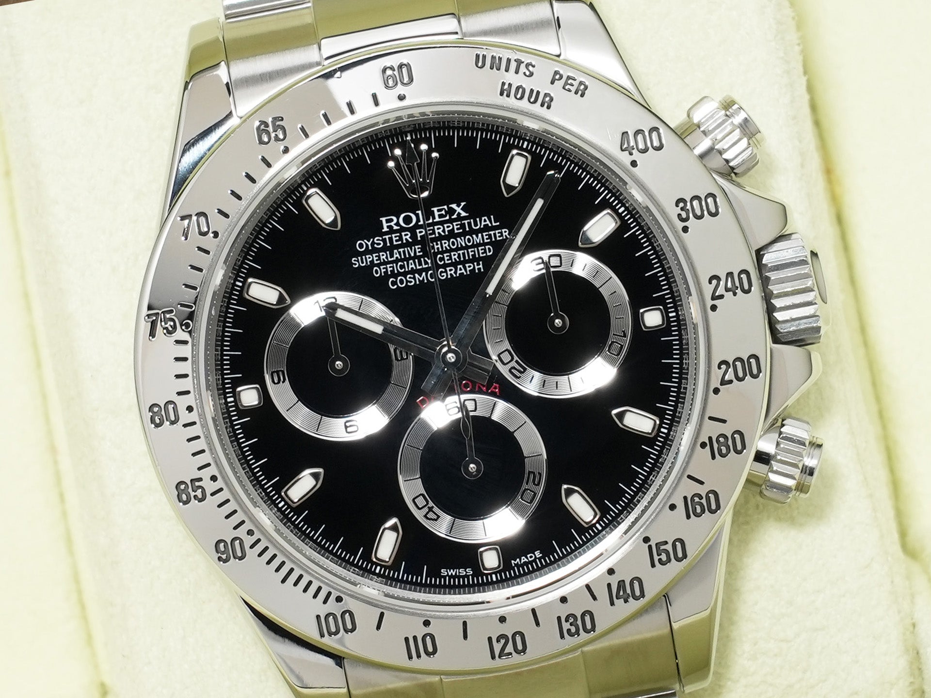 ロレックス デイトナ Ref.116520 ステンレススチール ブラック文字盤 美品 ypu688wz