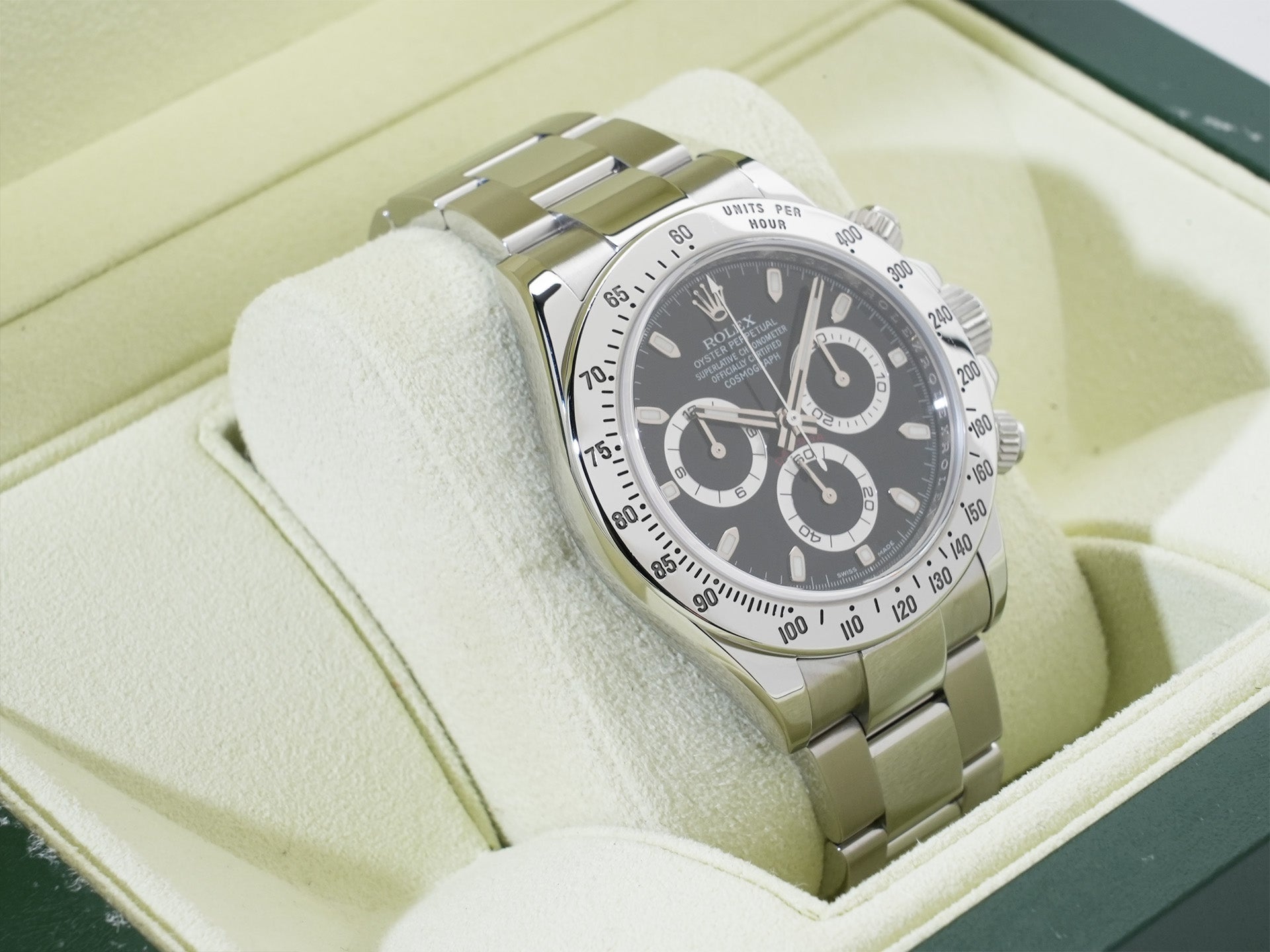 ロレックス デイトナ Ref.116520 ステンレススチール ブラック文字盤 美品 ypu688wz