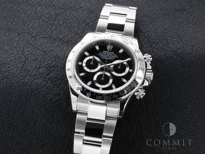 ロレックス デイトナ Ref.116520 ステンレススチール ブラック文字盤 美品 ypu688wz