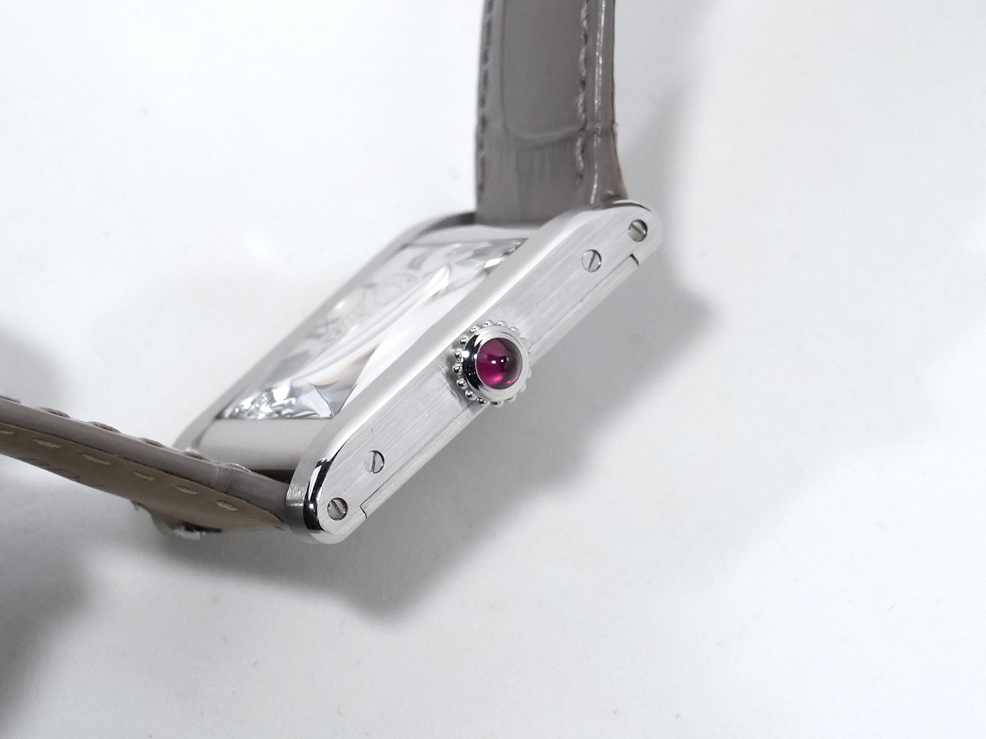 カルティエ タンク ノルマル Ref.WGTA0109 プラチナ シルバー文字盤 美中古 dsn7diuo