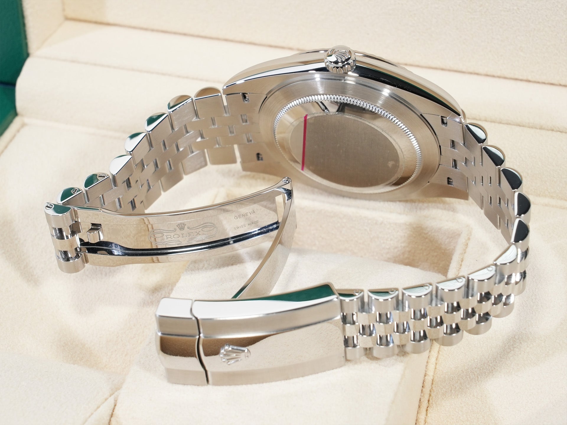 ロレックス デイトジャスト41 Ref.126334 ステンレススチール/ホワイトゴールド スレートローマン文字盤 ジュビリーブレスレット 美中古 fkhg33sc