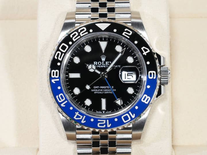 ロレックス GMTマスターII Ref.126710BLNR ステンレススチール ブラック文字盤 ジュビリーブレスレット 美中古 9wnua9vb