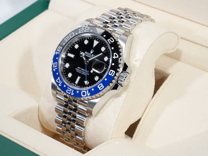ロレックス GMTマスターII Ref.126710BLNR ステンレススチール ブラック文字盤 ジュビリーブレスレット 美中古 9wnua9vb
