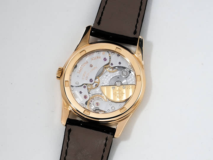 パテックフィリップ カラトラバ Ref.5000J イエローゴールド ブラック文字盤 美中古 o6rm93pd