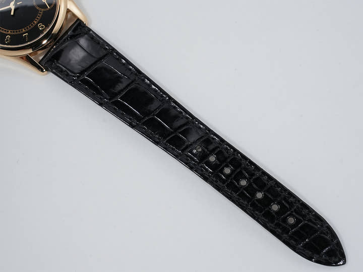 パテックフィリップ カラトラバ Ref.5000J イエローゴールド ブラック文字盤 美中古 o6rm93pd