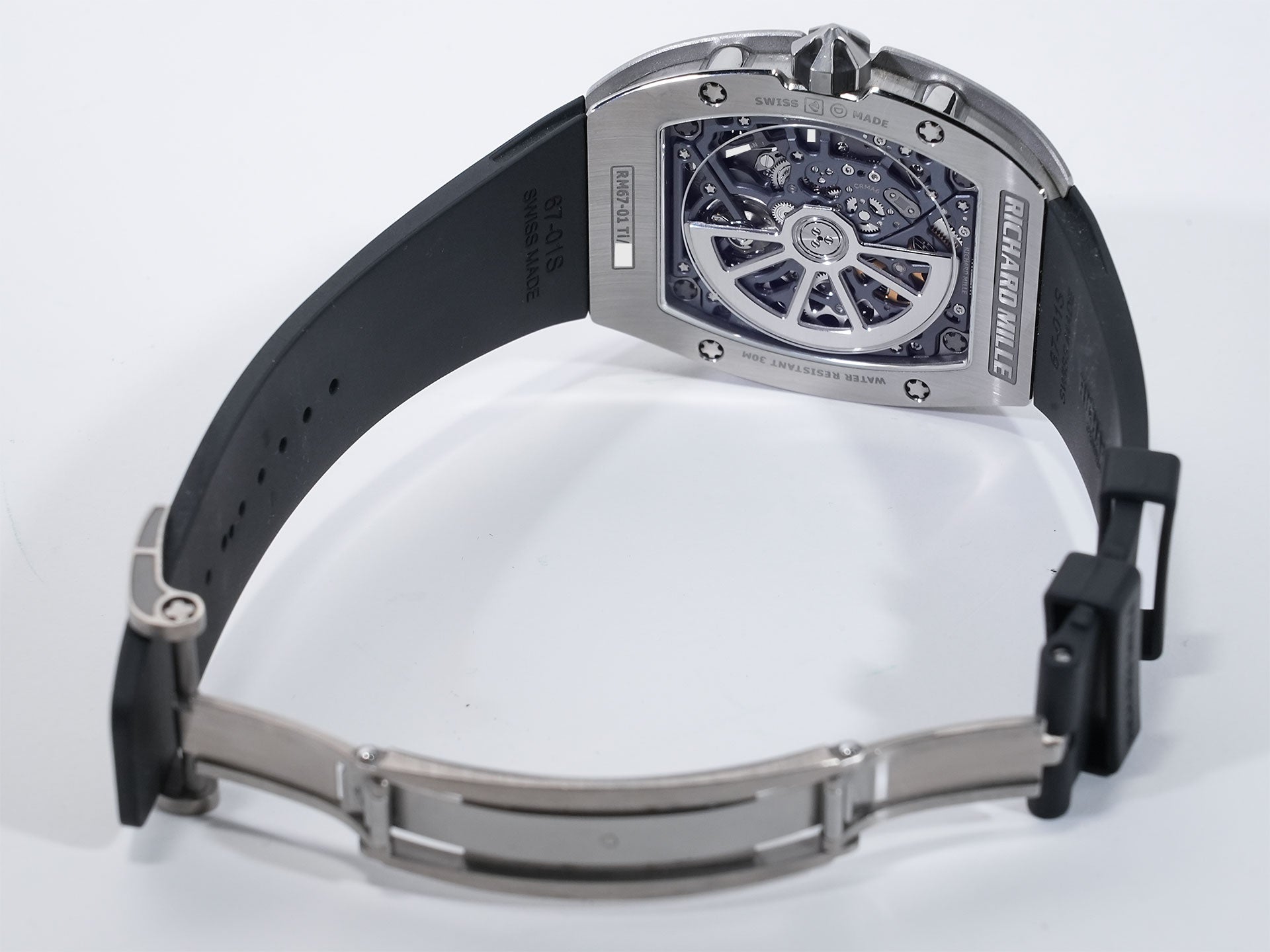 リシャールミル オートマティック Ref.RM67-01 チタン スケルトン文字盤 中古 nhicam4u