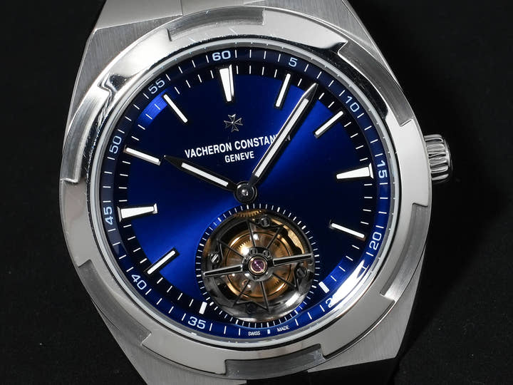 ヴァシュロンコンスタンタン オーヴァーシーズ トゥールビヨン Ref.6000V/110A-B544 ステンレススチール ブルー文字盤 中古 5wdzx3s9