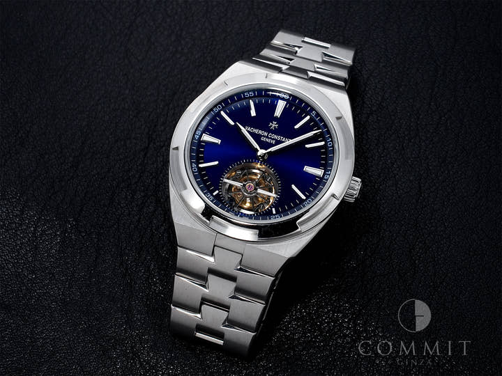 ヴァシュロンコンスタンタン オーヴァーシーズ トゥールビヨン Ref.6000V/110A-B544 ステンレススチール ブルー文字盤 中古 5wdzx3s9