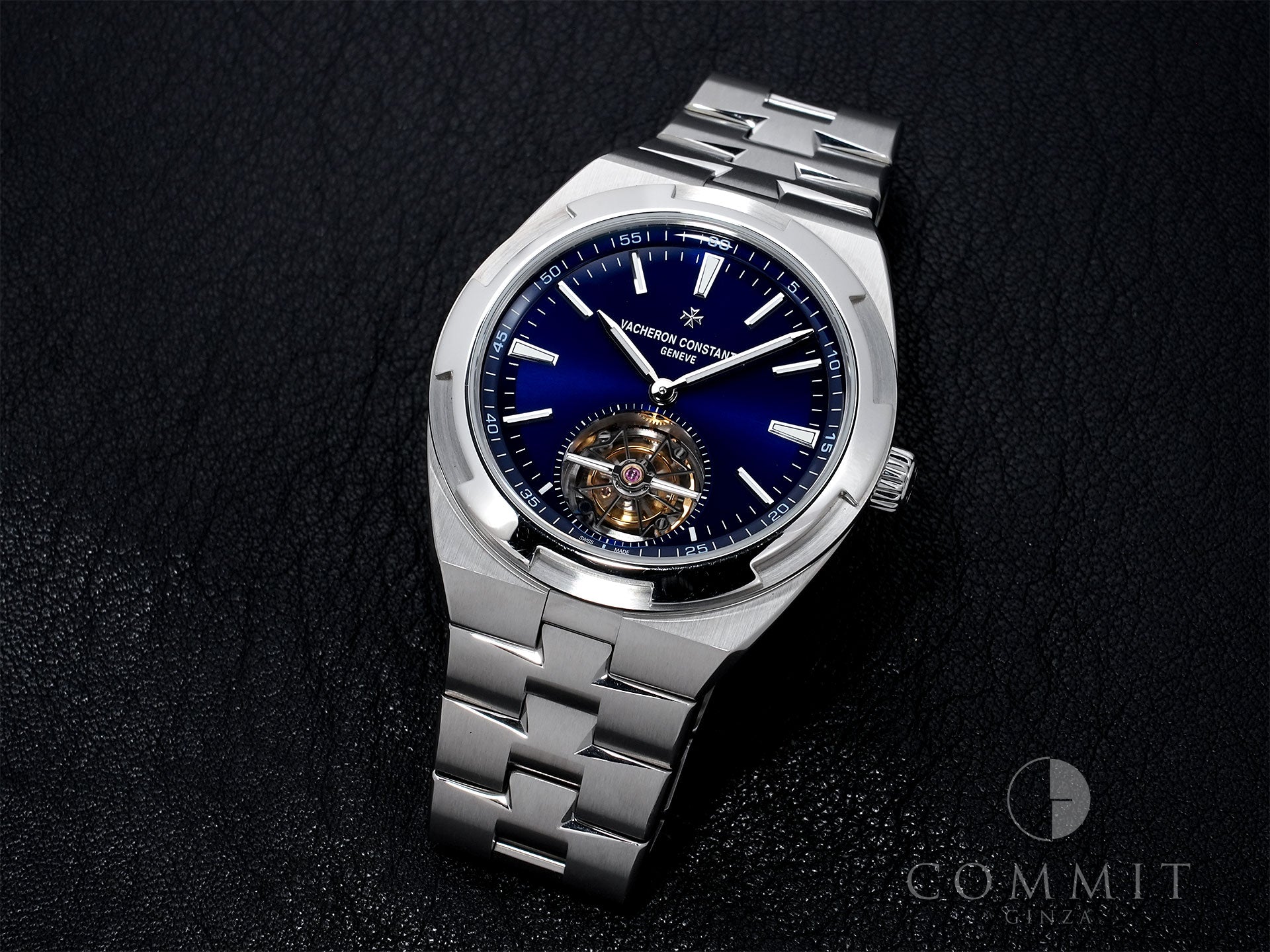 ヴァシュロンコンスタンタン オーヴァーシーズ トゥールビヨン Ref.6000V/110A-B544 ステンレススチール ブルー文字盤 中古 5wdzx3s9