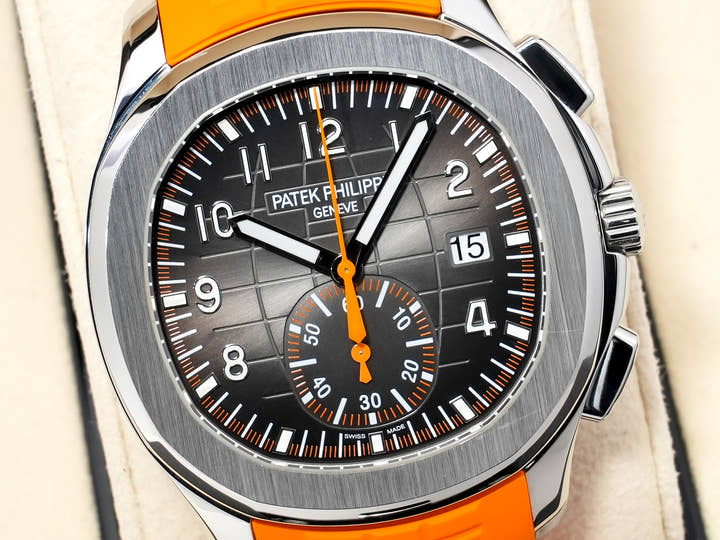 パテックフィリップ アクアノート クロノグラフ Ref.5968A-001 ステンレススチール ブラック文字盤 中古 x9pdru25