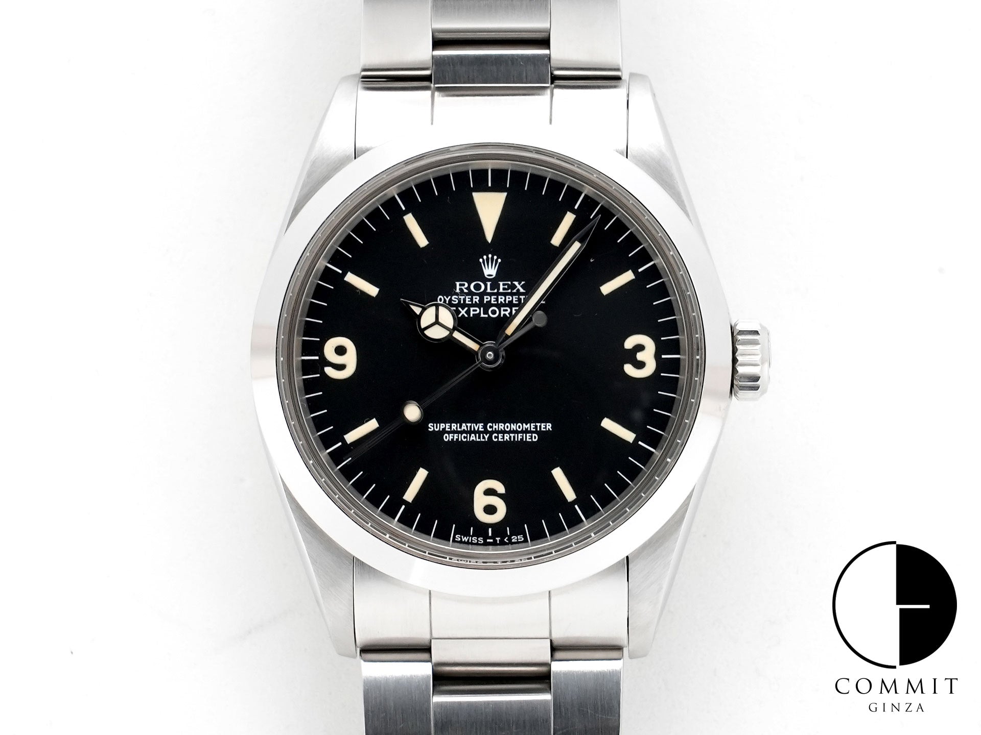 ロレックス エクスプローラーI Ref.1016 ステンレススチール ブラック文字盤 中古 mbxjuoqd