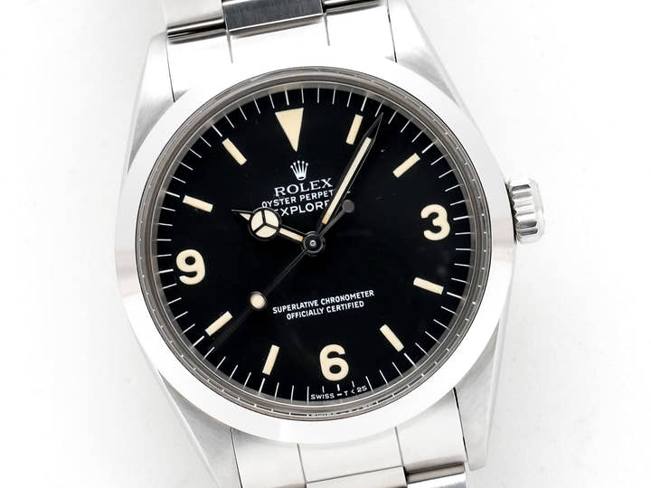 ロレックス エクスプローラーI Ref.1016 ステンレススチール ブラック文字盤 中古 mbxjuoqd