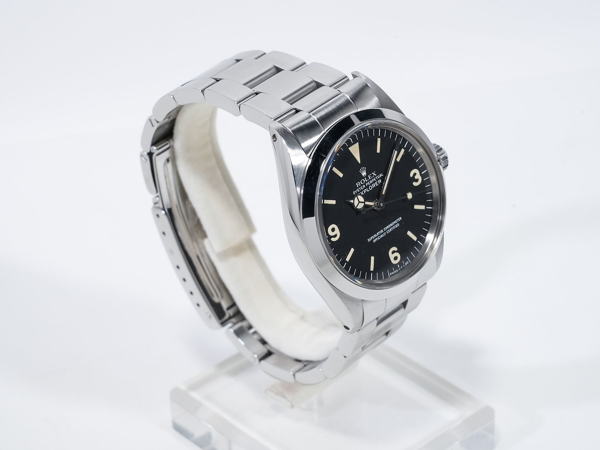 ロレックス エクスプローラーI Ref.1016 ステンレススチール ブラック文字盤 中古 mbxjuoqd