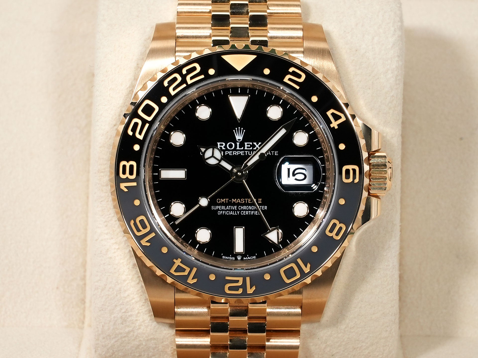ロレックス GMTマスターII Ref.126718GRNR イエローゴールド ブラック文字盤 ジュビリーブレスレット 美品 qanjf5fw