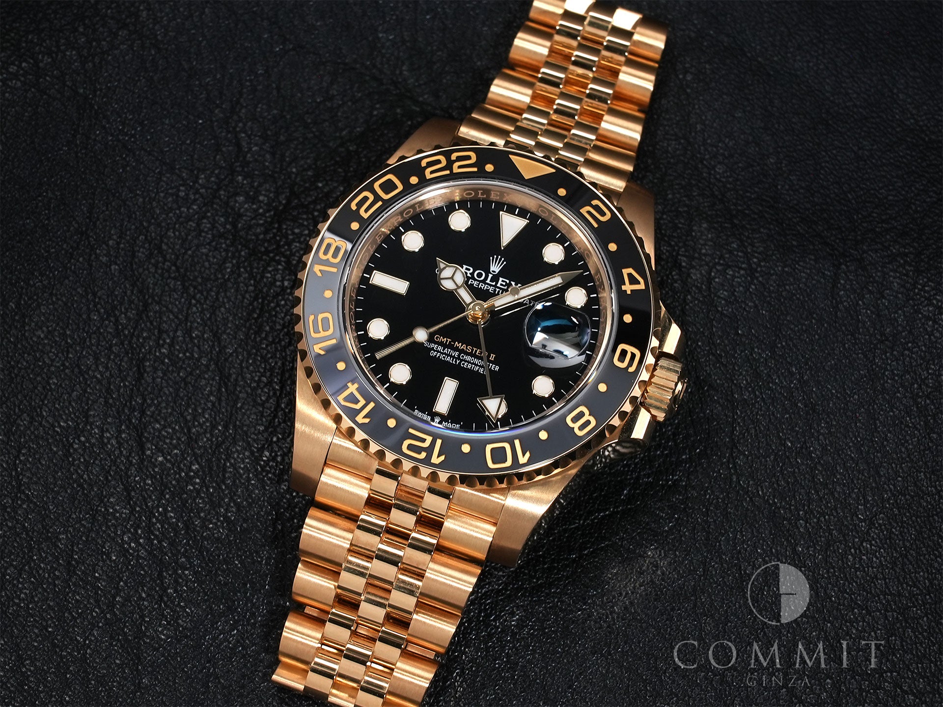 ロレックス GMTマスターII Ref.126718GRNR イエローゴールド ブラック文字盤 ジュビリーブレスレット 美品 qanjf5fw